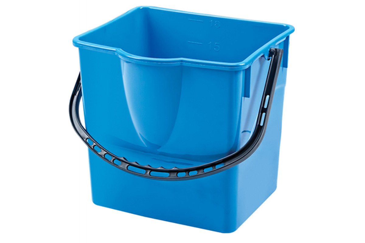 Ведро прямоугольное 18л., пластик, син. Uctem - фото 1