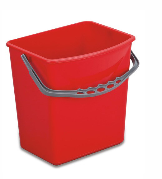 Ведро прямоугольное 5л., пластик, красн. Uctem - фото 1