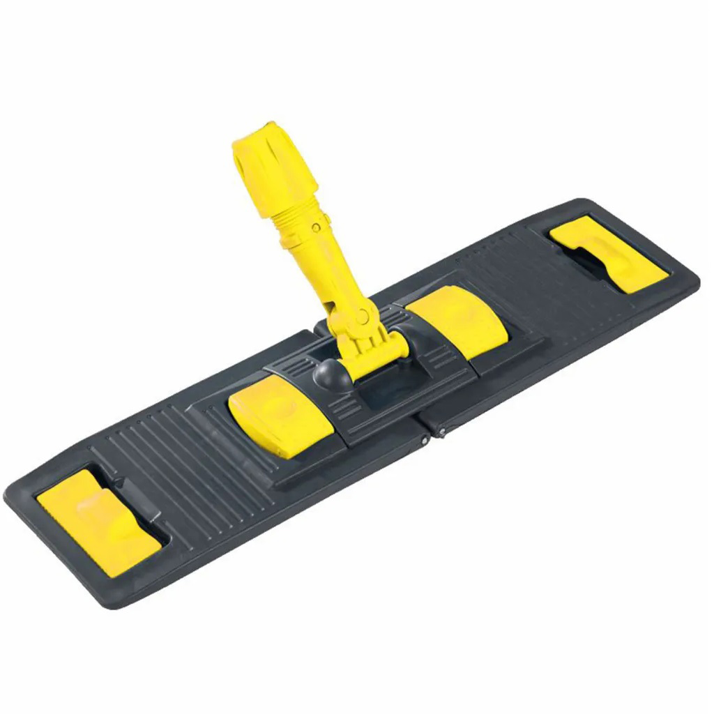 Держатель плоского мопа 40см., пластиковый универсальный, желт. Uctem - фото 2