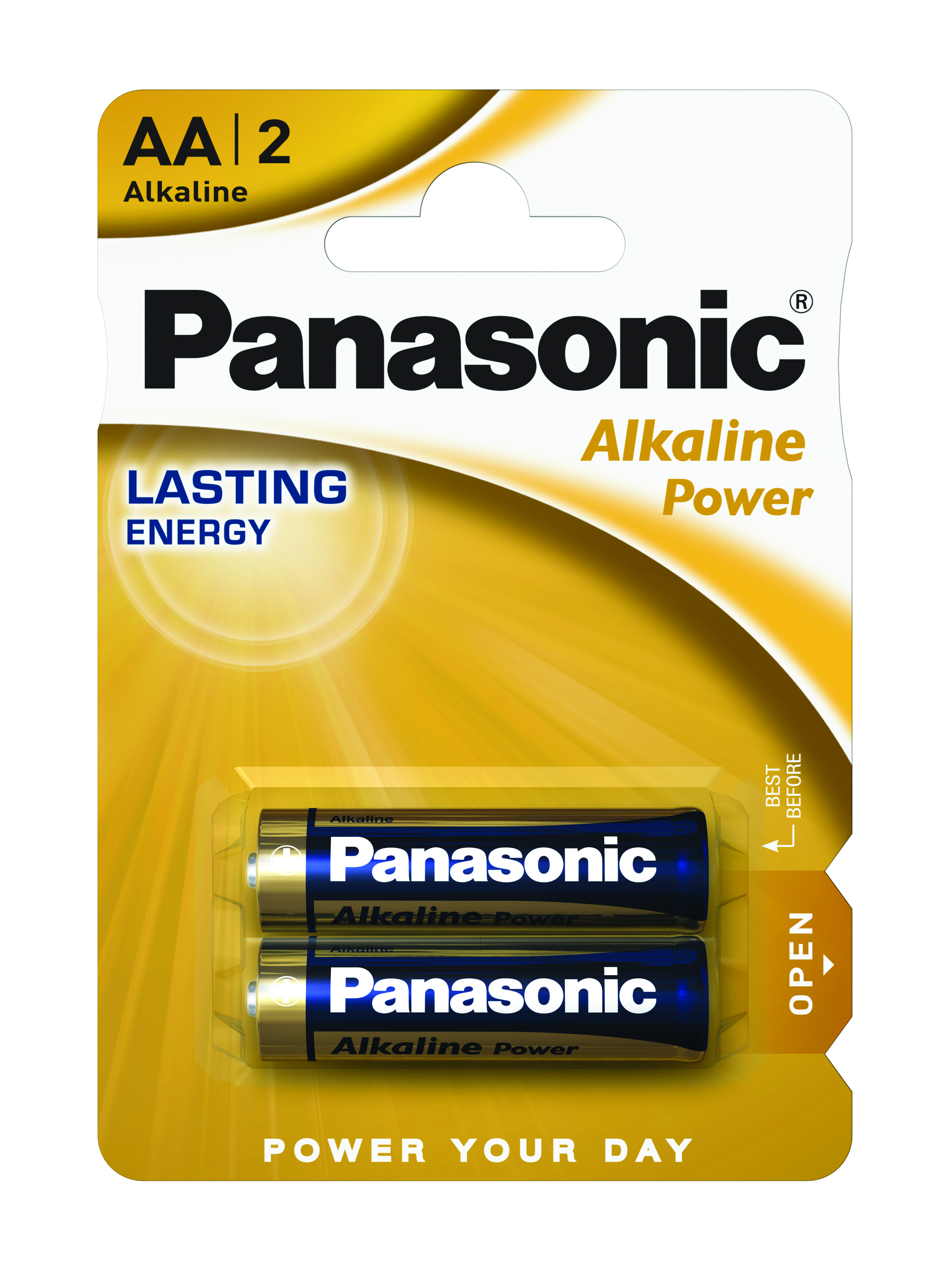 Батарейка LR6 (AA) Alkaline Power, 2шт./уп. Panasonic - фото 1