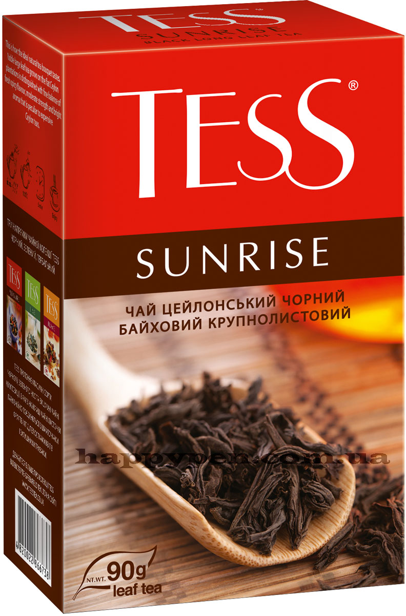 Чай чорний класичний Sunrise, 90г Tess - фото 1