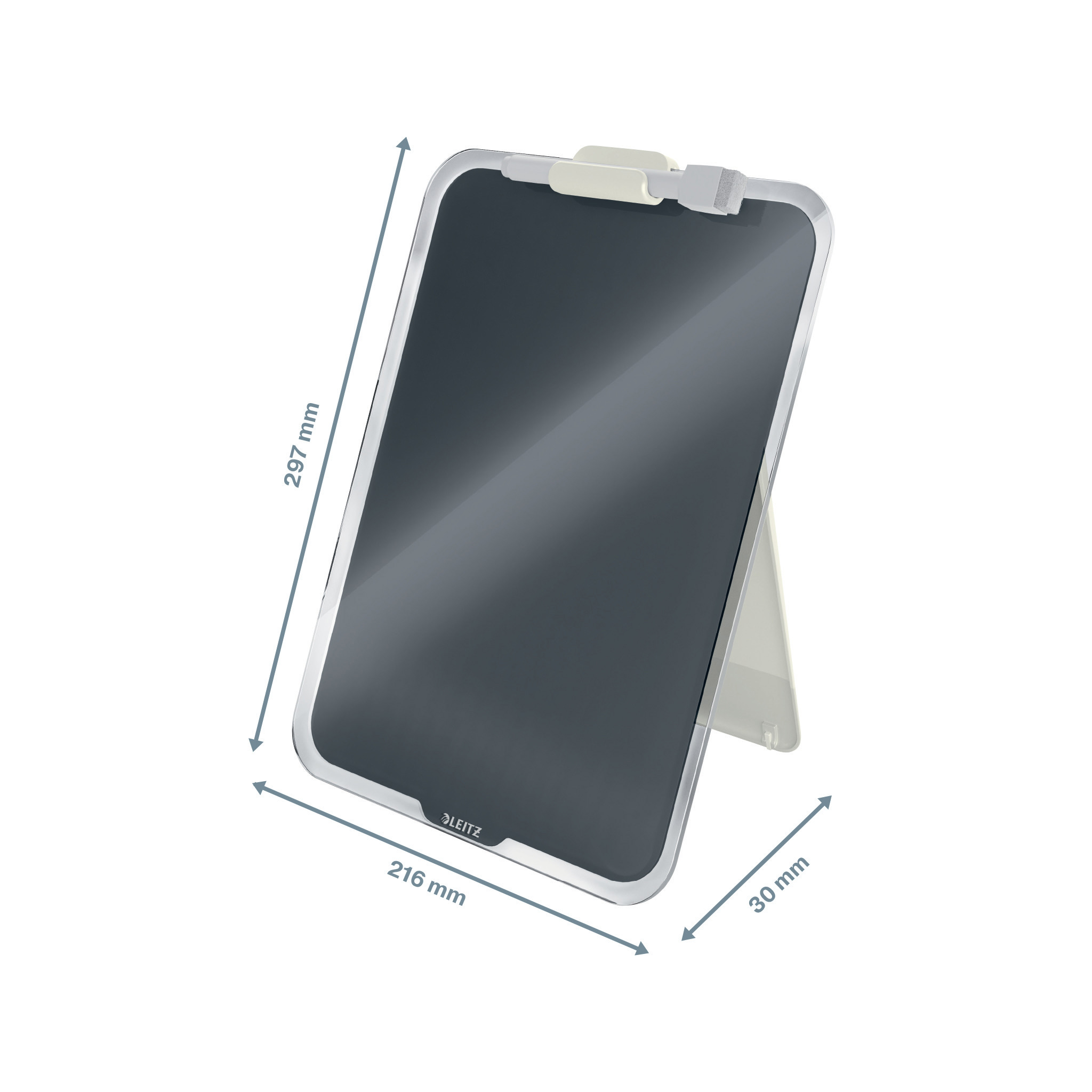 Флипчарт настольный стеклянный Cosy, 216*297мм., серый LEITZ - фото 2