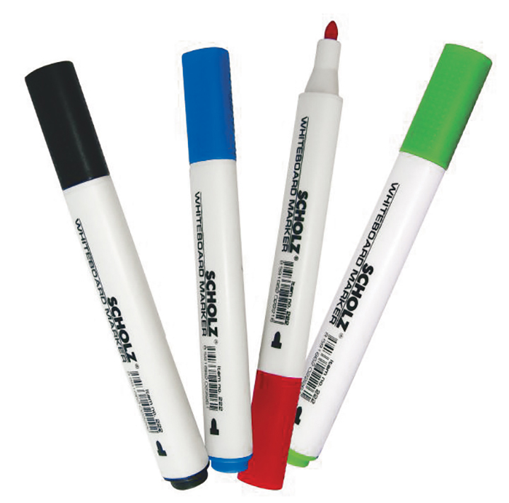 Маркер для дошок, круглий наконечник 1-2мм., син. Scholz - фото 3