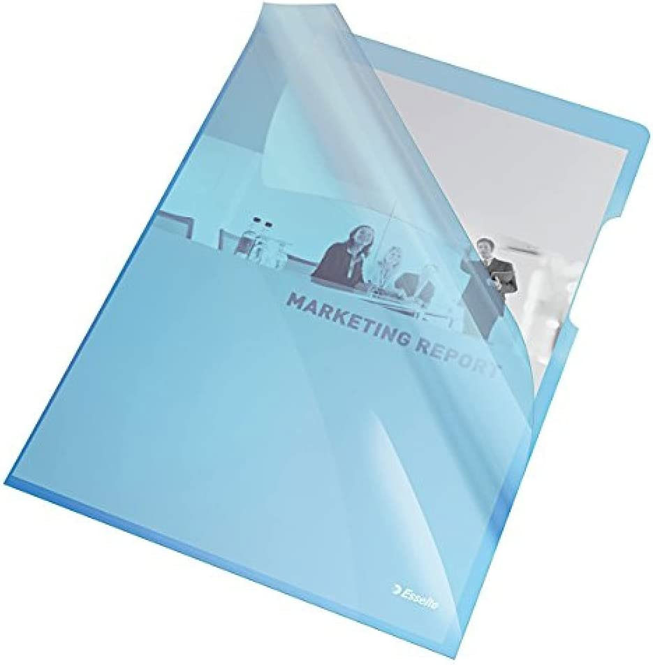 Папка-куток глянсова, 150мкм., 25шт./уп., син. Esselte - фото 2