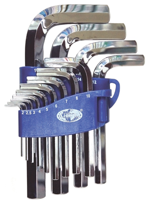 Набор Г-образных шестигранных ключей, 2-19мм, 13 единиц Licota - фото 2