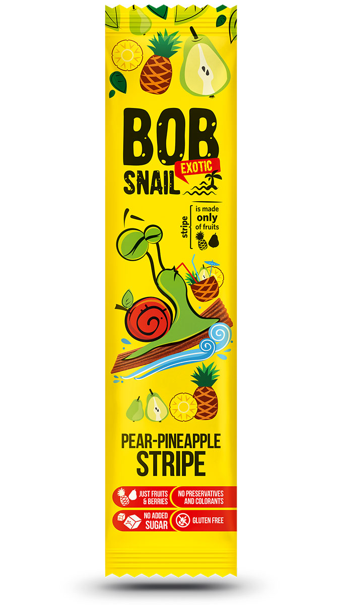 Цукерки-страйпси натуральні Грушево-Ананасові 