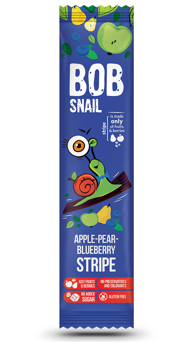 Цукерки-страйпси натуральні Яблучно-Грушево-Чорничні 