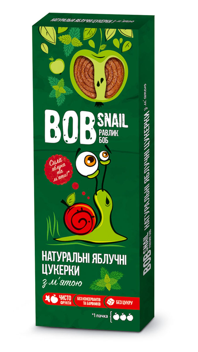 Конфеты натуральные Яблочные с Мятой 