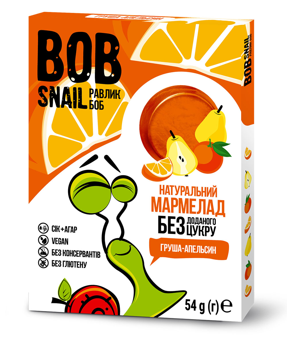 Мармелад натуральний фруктовий Груша-Апельсин 