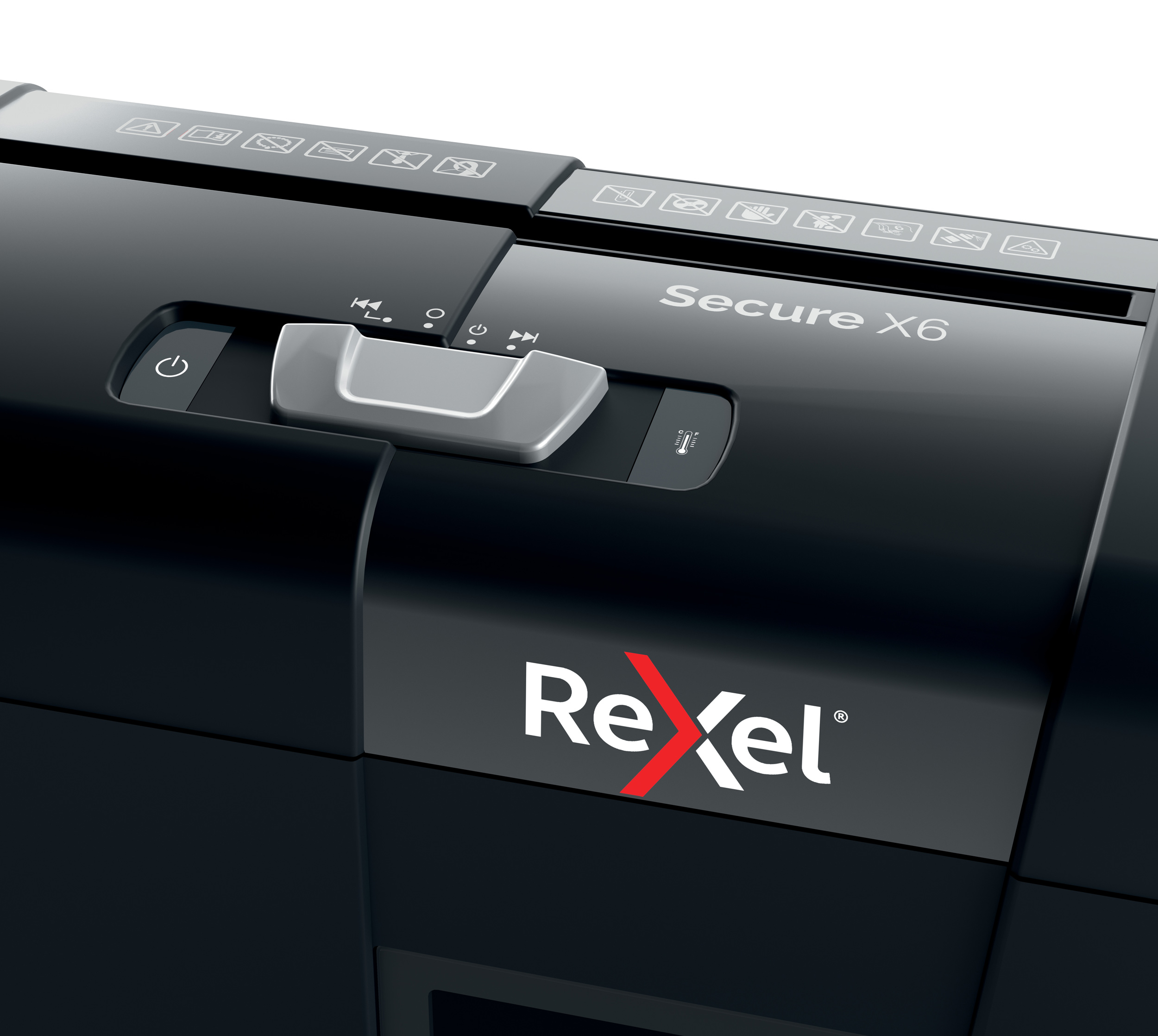 Уничтожитель документов Secure X6, P4 6 листов, перекрестная резка, корзина 10л Rexel - фото 3