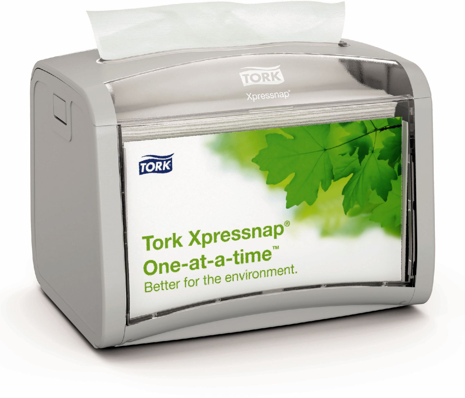 Диспенсер для серветок Xpressnap® №4, 21,1*15*15,5см, Interfold, (N4),  сір. Tork - фото 3