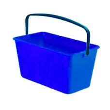 Відро пластикове прямокутної форми 15л. довжина 41,5см., син. Італія - фото 1