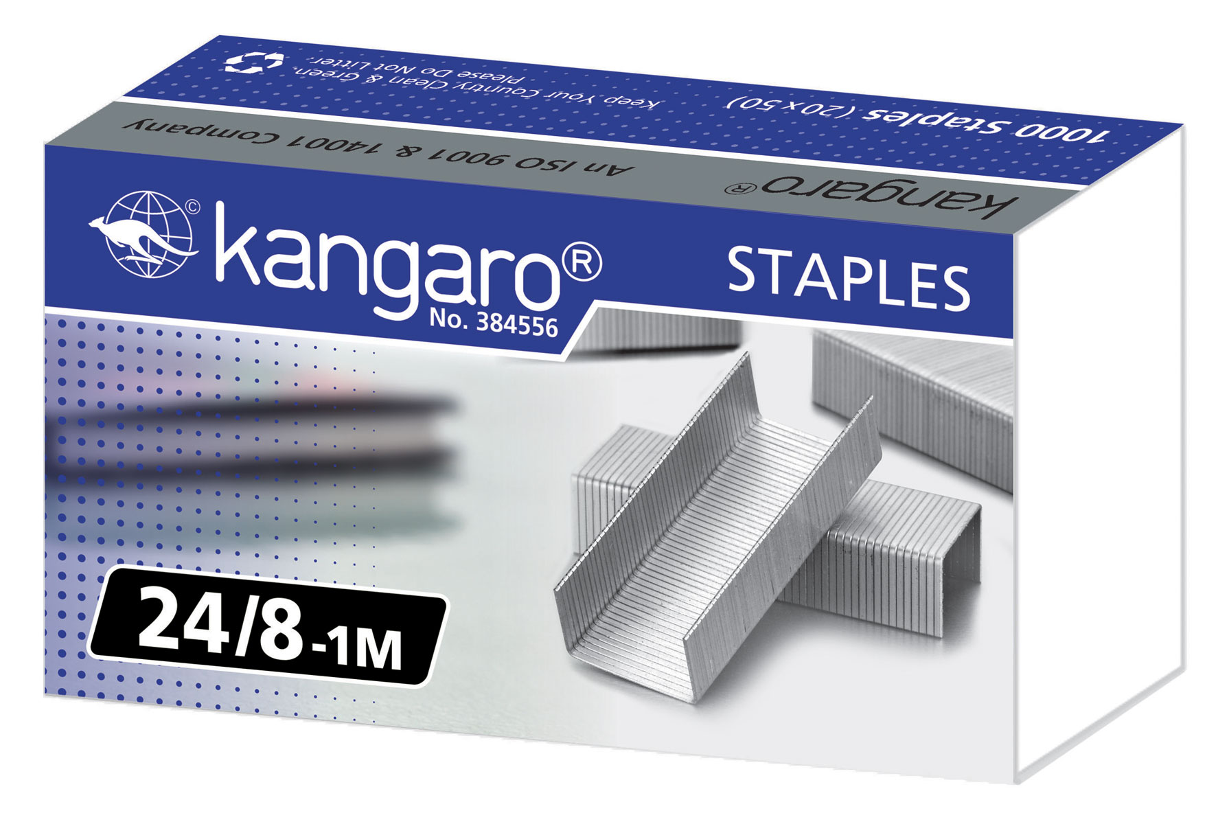 Скобы для степлера 24/8, 1000шт./уп. Kangaro - фото 1