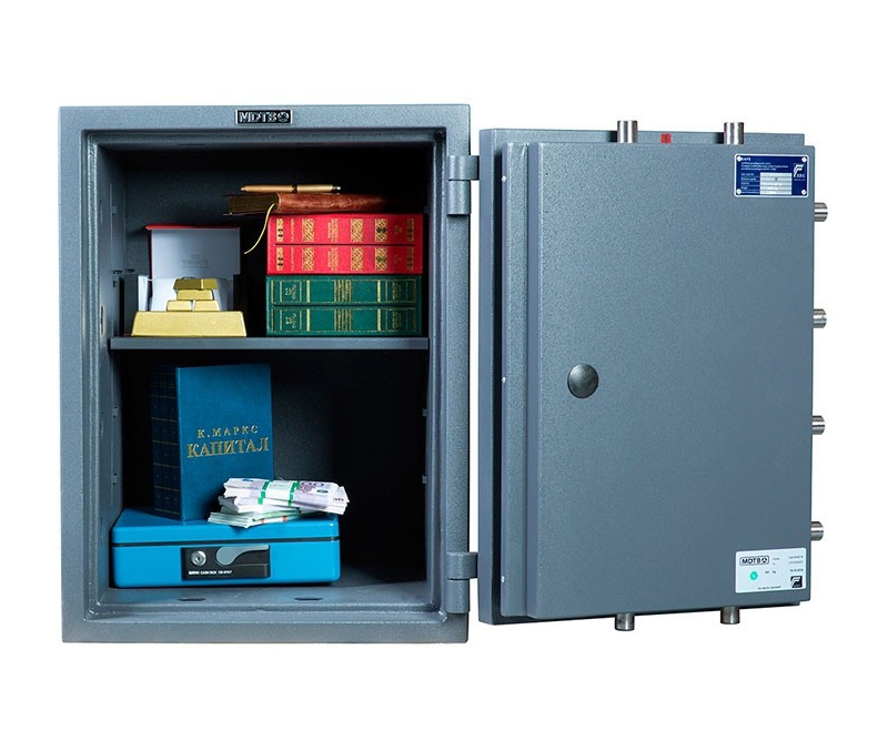 Сейф взломостойкий (670*510*510мм.) два ключевых замка, 1 полка, 3 класс, Fort-M 67.2K, темно-сер. MDTB - фото 2