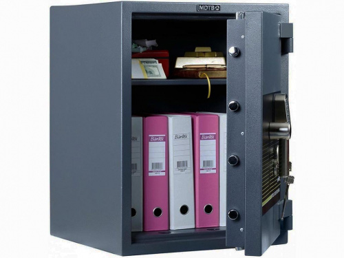 Сейф взломостойкий (670*510*510мм.) элек/код. + ключевой замок, 1 полка, 3 класс, Fort-M 67.EК, темн MDTB - фото 4