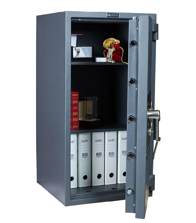 Сейф зламостійкий (990*510*510мм.) два ключових замка, 2 полиці, 3 клас, Fort-M 99.2K, темно-сірий MDTB - фото 1