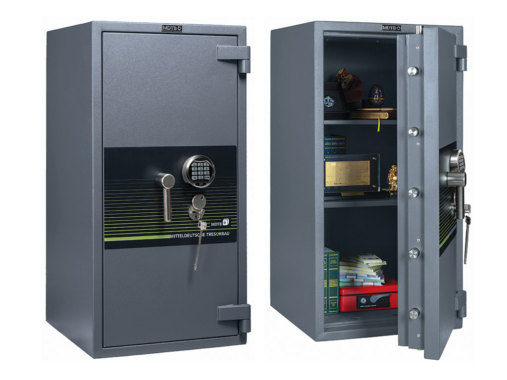 Сейф взломостойкий (990*510*510мм.) элек/код. + ключевой замок, 2 полки, 3 класс, Fort-M 99.EК, граф MDTB - фото 1