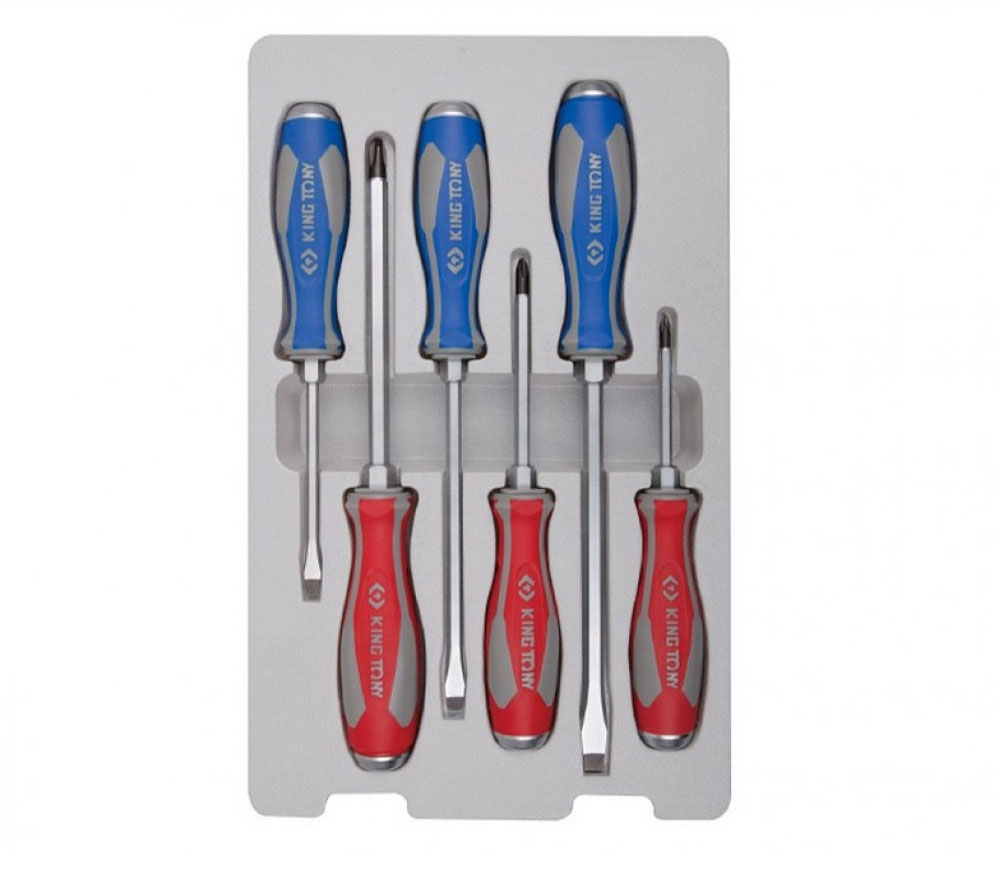 Набор отверток, 6 единиц, усиленные, ударные King Tony - фото 8