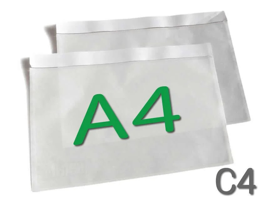 Конверт для супровідних документів Docufix C4 (325x235+15мм.), самоклеючий, прозор. Optimail - фото 1