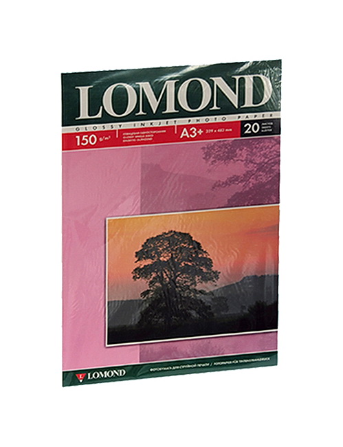 Фотобумага глянцевая А3+, 150гр./м2., 20листов Lomond - фото 1