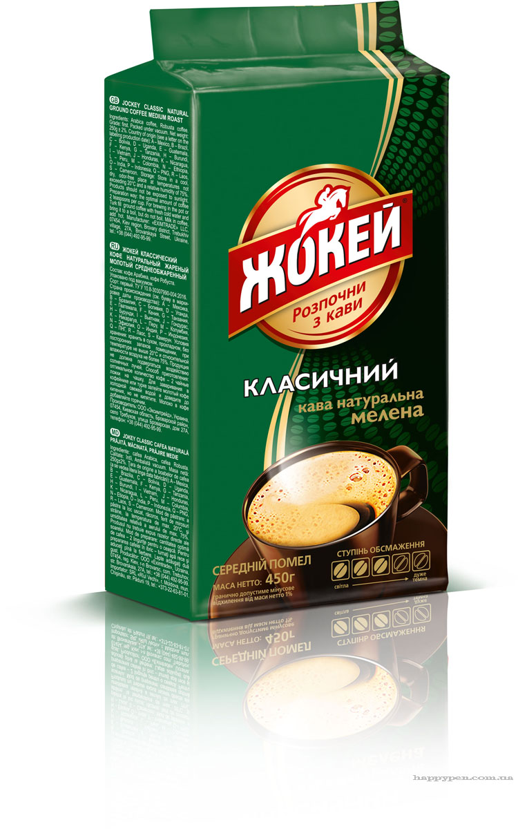 Кава мелена Класичний 450г., арабіка Жокей - фото 1