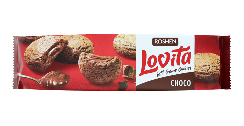 Печиво Lovita SOFT HEART CHOCO, 170гр. Roshen - фото 1