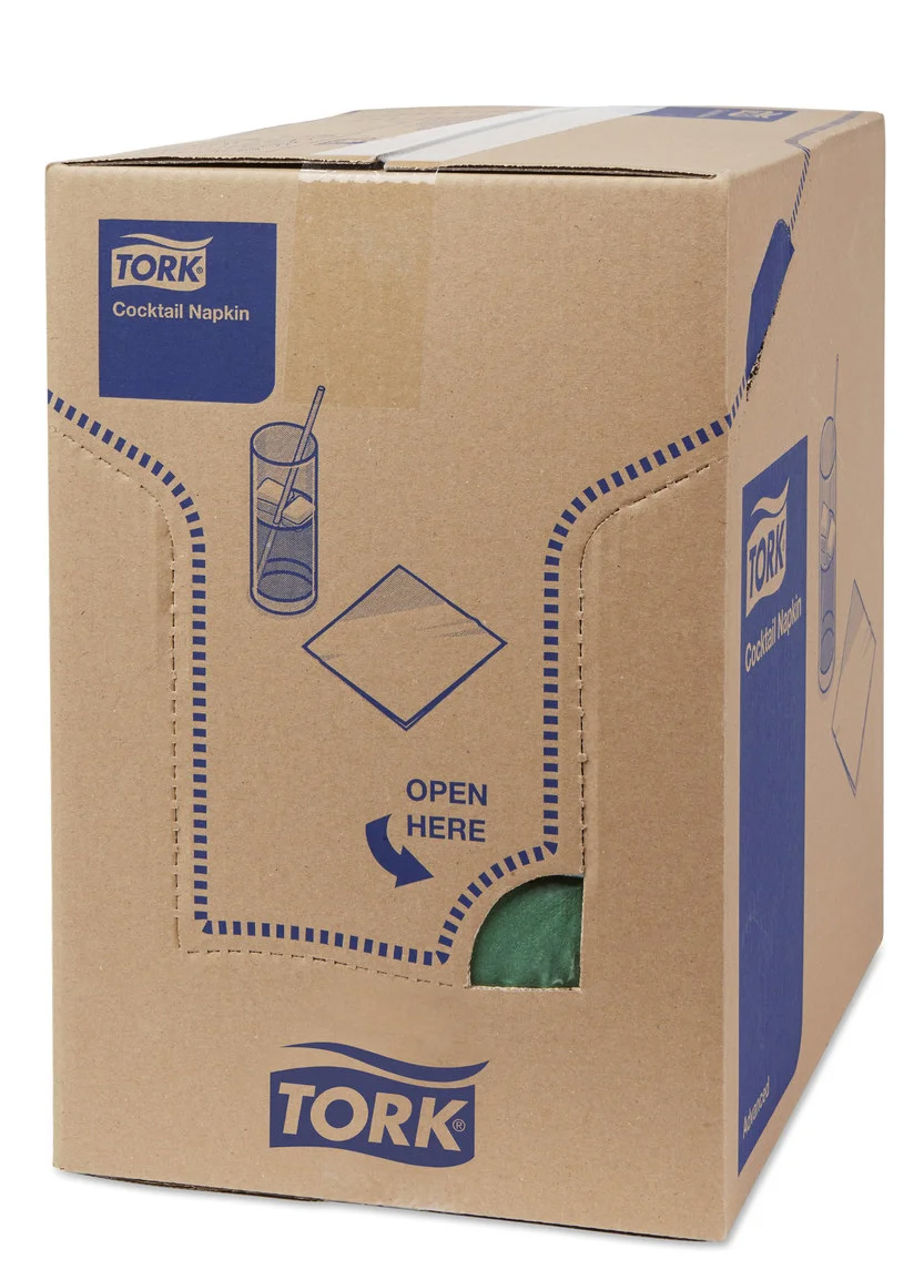 Серветки 24*24см. Tork Advanced 2-х шарові, 200шт./уп., зелен. Tork - фото 2