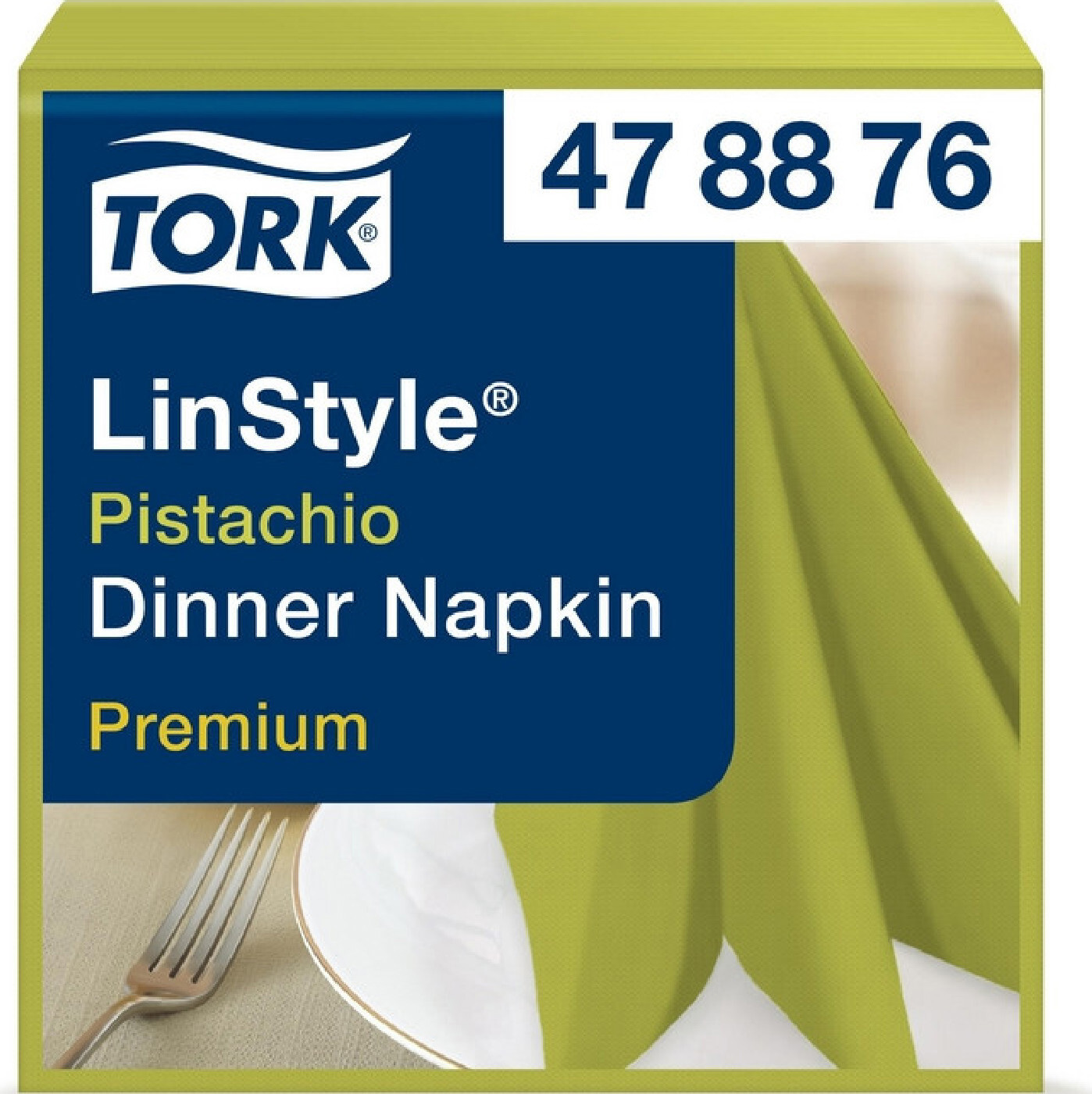 Салфетки 39*39см. Tork Premium LinStyle® 1 слойная, 50шт./уп., фисташ. Tork - фото 5