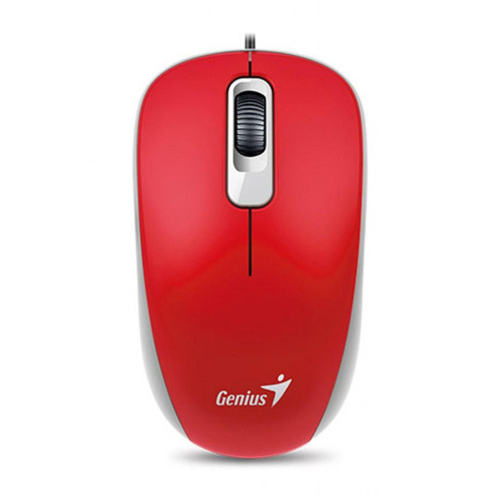 Мышь USB оптическая DX-110, красн. Genius - фото 4