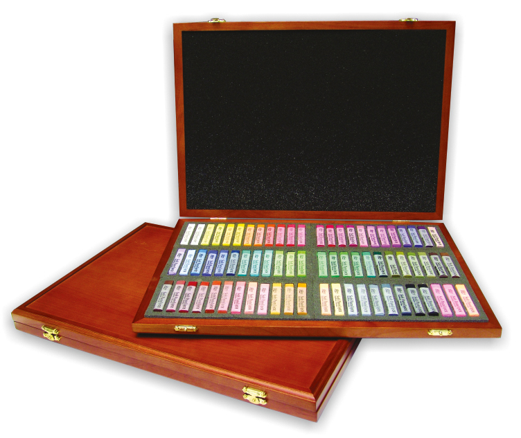 Пастель сухая 72цв., MPV-72W  в деревянном футляре Mungyo - фото 1