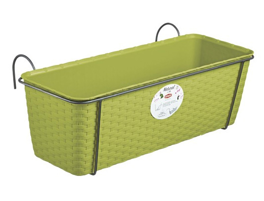 Набір вазон+ металеве кріплення 50*18*19, фісташ. Італія - фото 3