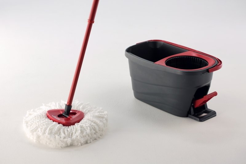 Набор для уборки Easy Wring&Clean Turbo Smart.  Швабра и ведро с отжимом, темно-сер. Vileda - фото 4