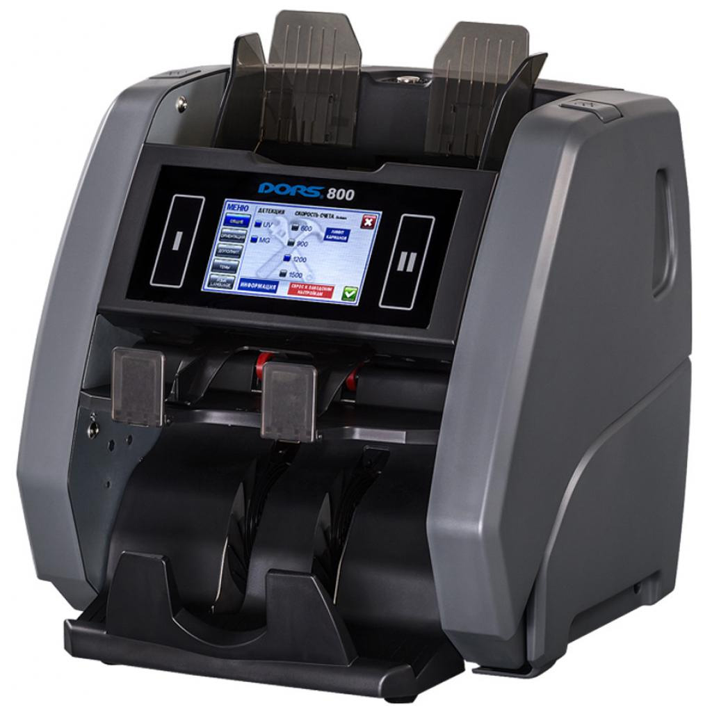 Счетчик банкнот 800, Двухкарманный, темно-сер. DORS - фото 5