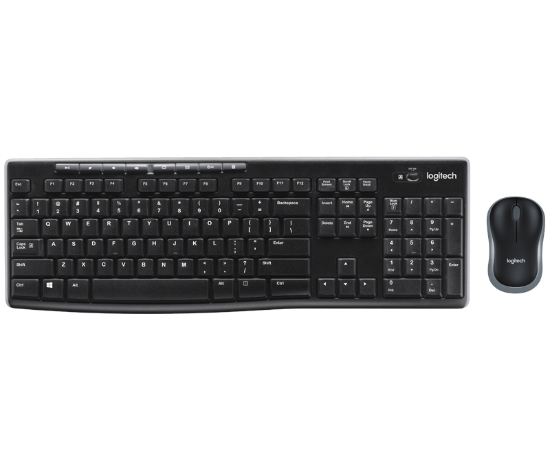 Набор беспроводной клавиатура + мышь Wireless Desktop MK270 Black , черн. Logitech - фото 3