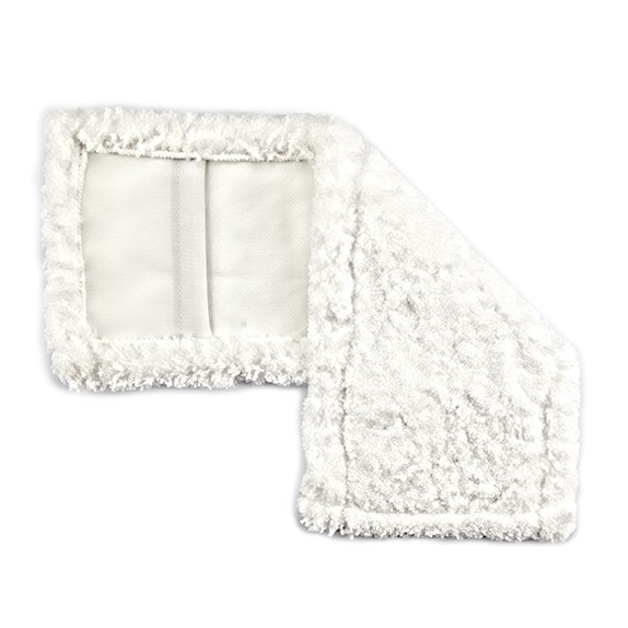 Насадка Моп плоская для швабры 40*14см., микрофибра с карманами и ушками, бел. Uctem - фото 1