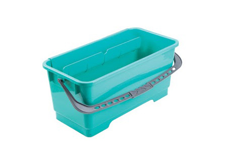 Відро пластикове прямокутне 20л., з вбудованим віджимом, бірюз. Uctem - фото 1