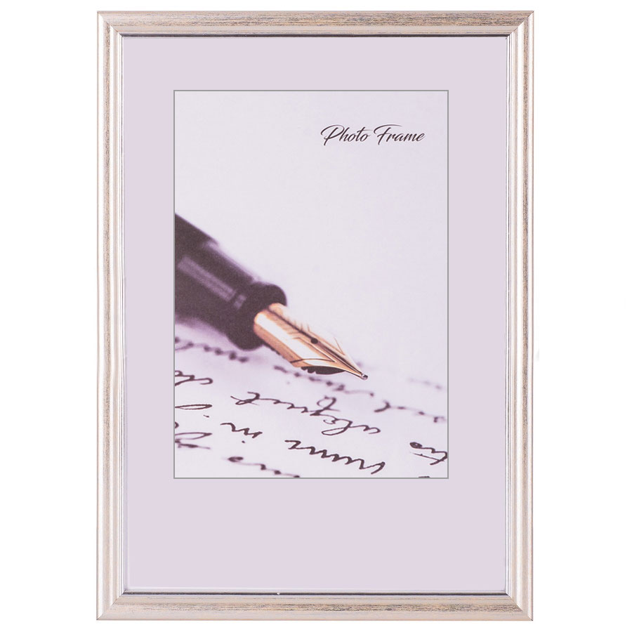 Рамка для світлин 21*30см., бежев.-срібл. LA - фото 1