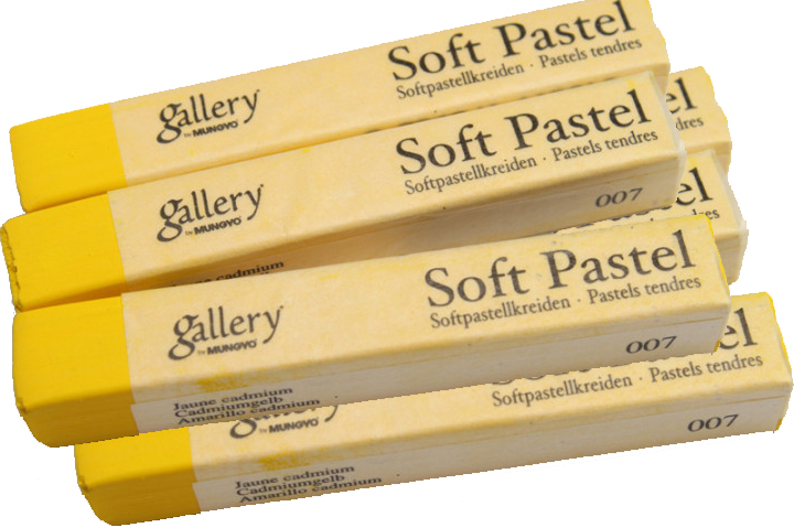 Пастель суха МР-6, 6шт./уп., кадмій жовт. Mungyo - фото 2