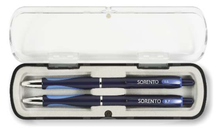 Ручка кулькова і олівець механ. SORENTO в подарунковому футлярі, син. Penmate - фото 3