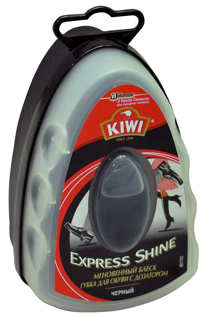 Губка для гладкої шкіри з дозатором, чорн. Kiwi - фото 2