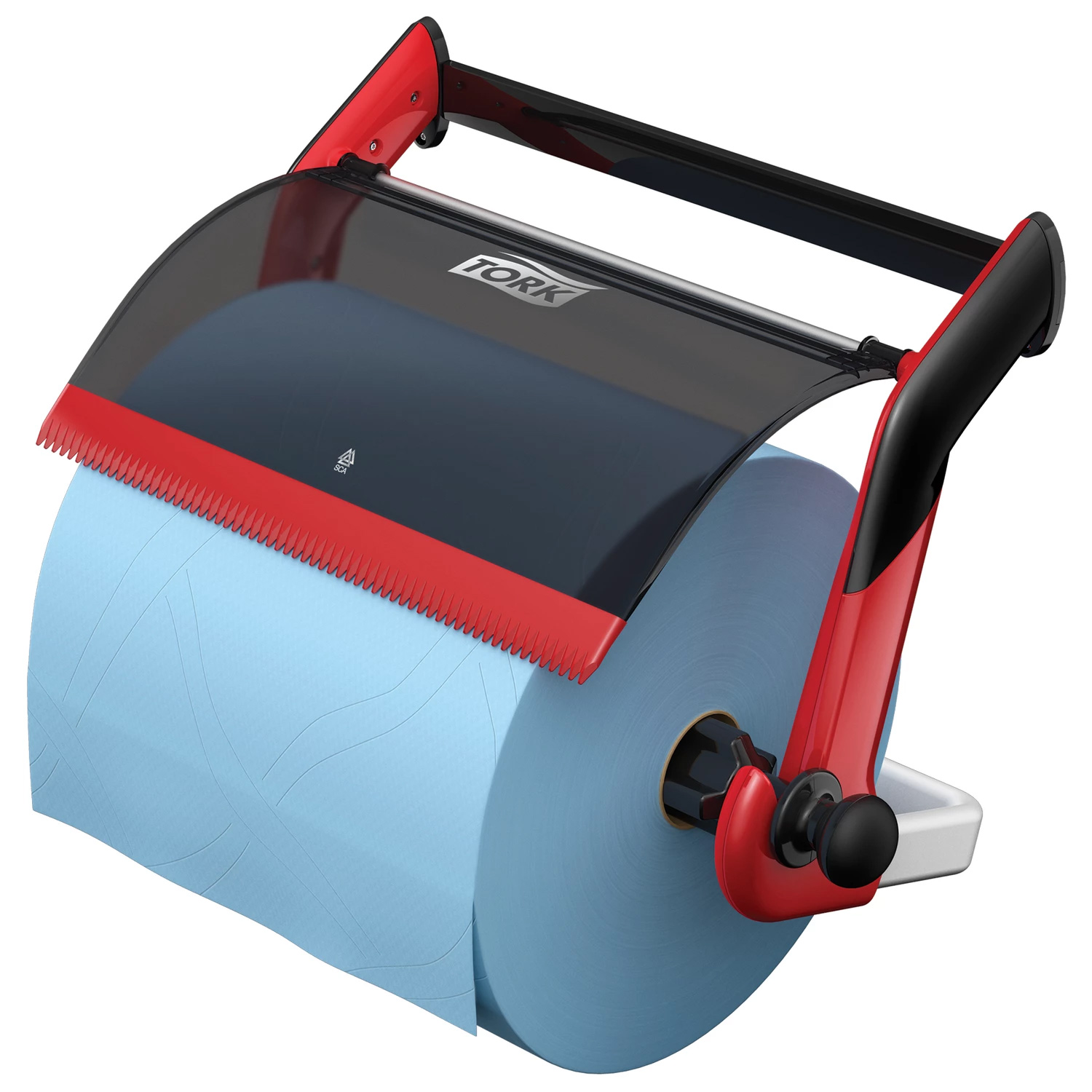 Диспенсер для материалов в рулоне Tork Performance, настенный, (W1), красн./черный Tork - фото 5