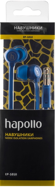 Наушники EP-1010, голуб. Hapollo - фото 1
