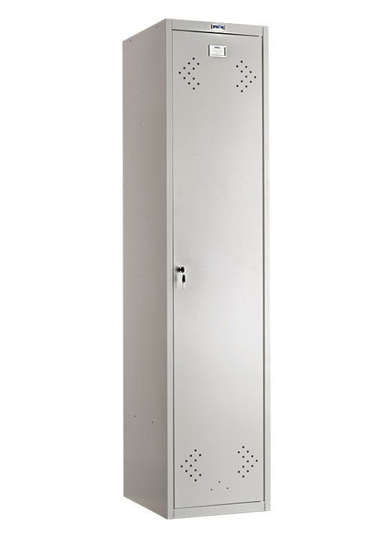 Шкаф для раздевалок, два отделения (1830*418*500мм) метал., замок, серый Практик - фото 4
