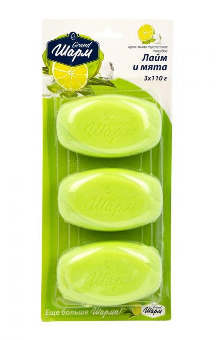 Мило, 110гр.*3шт. Лайм та Мята Шарм - фото 1