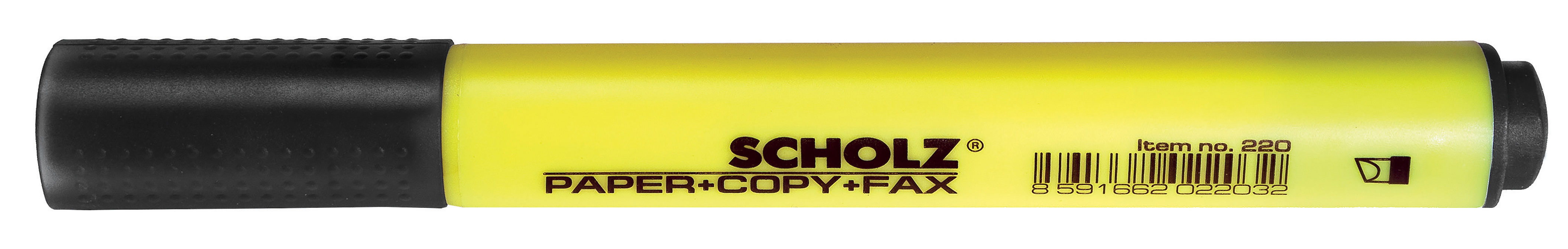 Маркер текстовый 220, 1-4мм., желт. Scholz - фото 3
