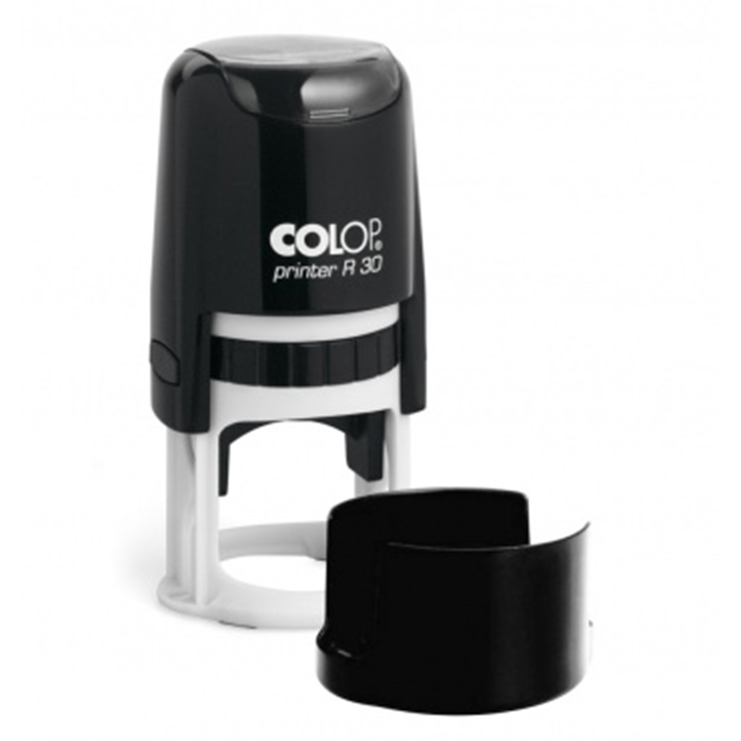 Оснастка для круглой печати, диаметр 30мм., круглый корпус, пластик., черн. Colop - фото 3