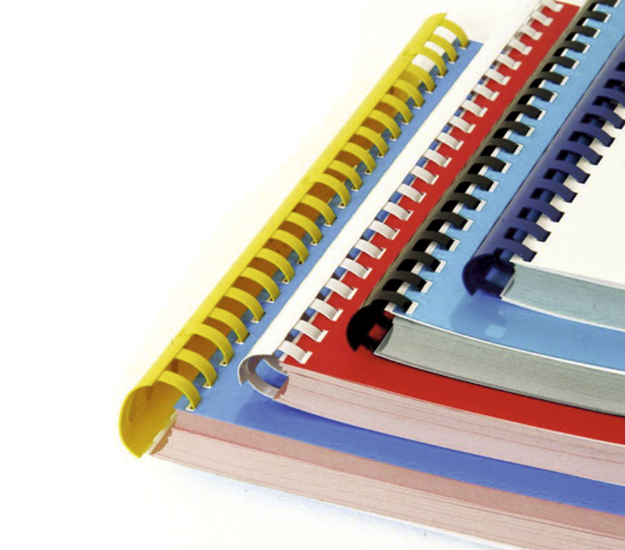 Пружини пластикові 28мм., скріплють до 260арк., 50шт/уп., черв. D&Art - фото 3