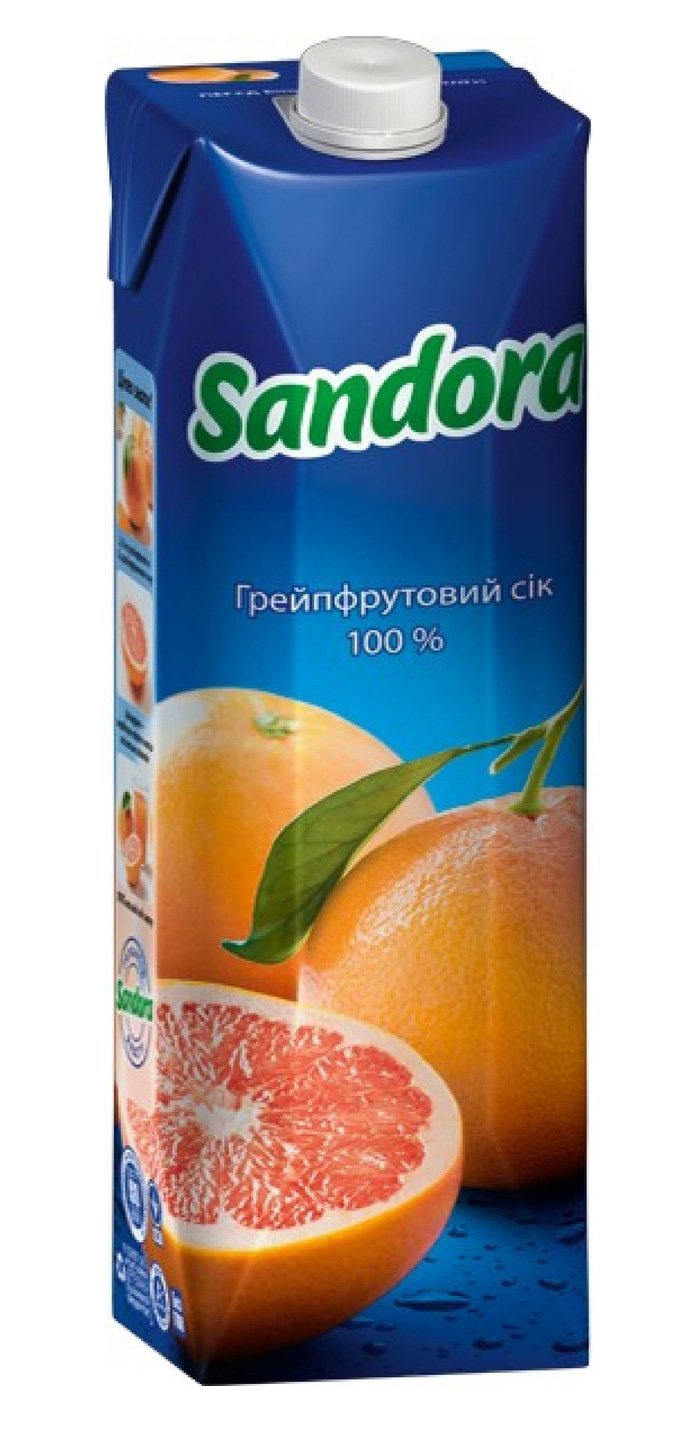 Сок Грейпфрутовый 0,95л. Сандора - фото 1