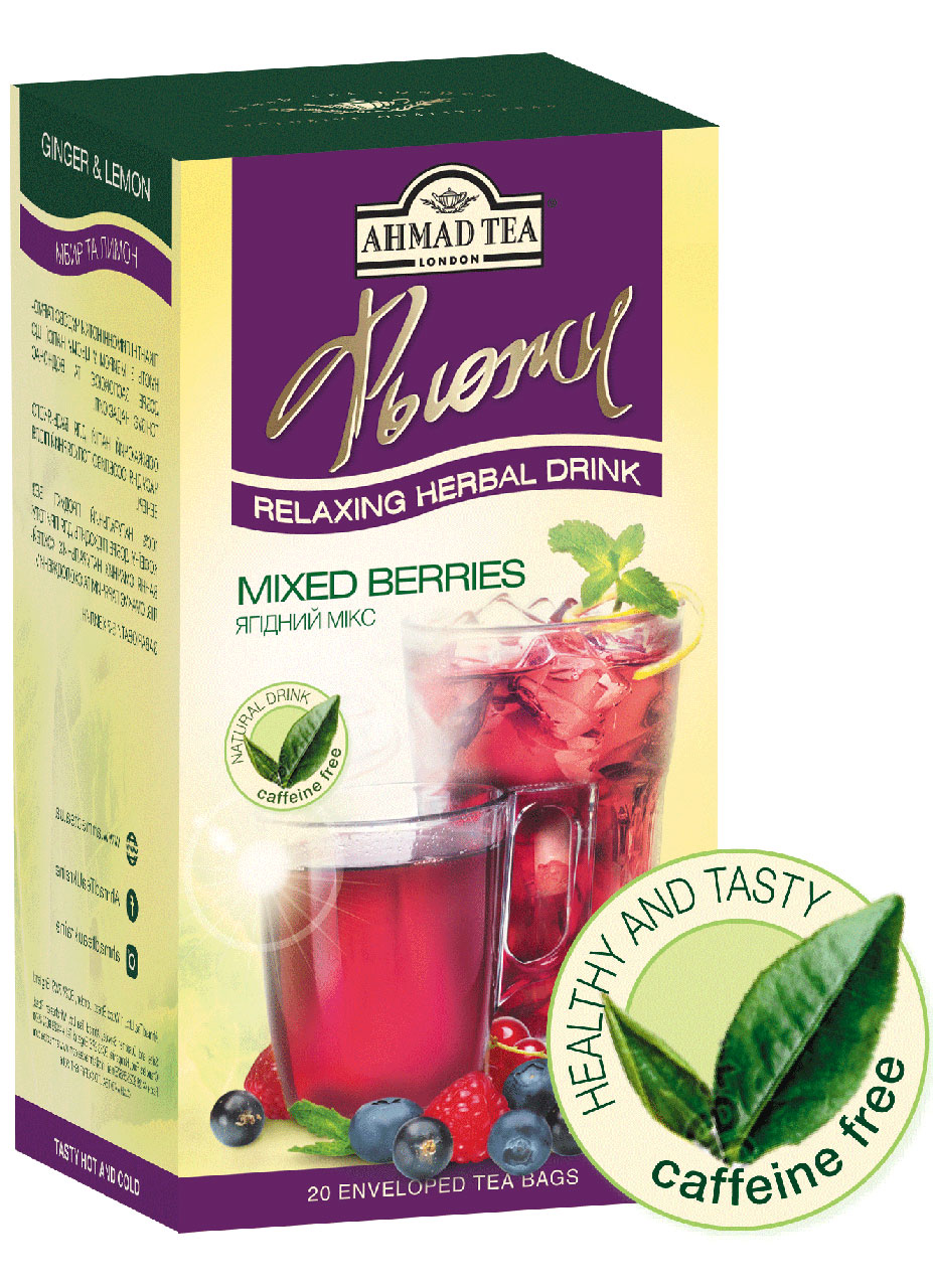 Чай травяний Ягідний мікс, 20пак по 2г AHMAD - фото 1
