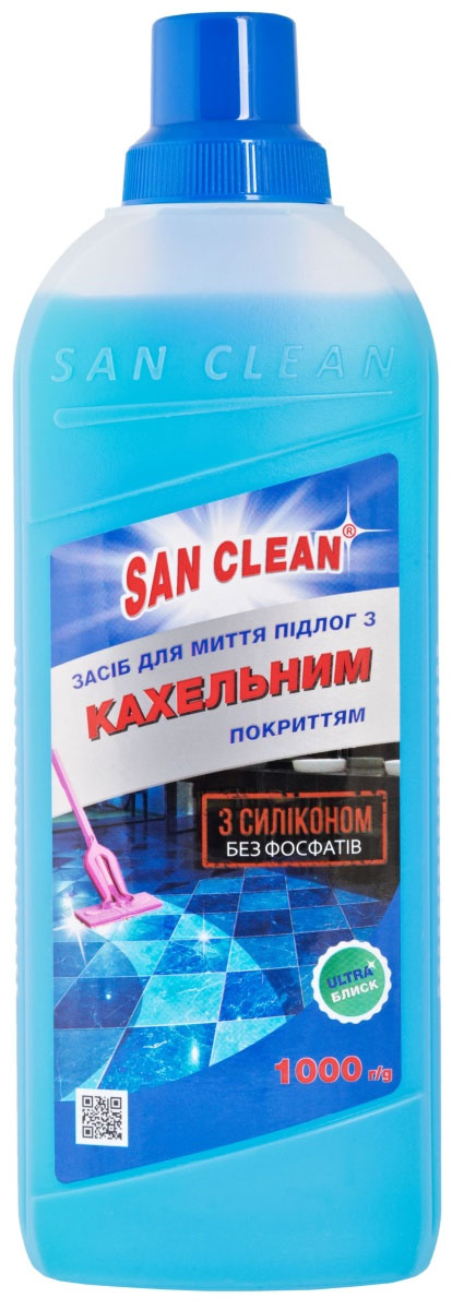 Средство для мытья полов из плитки и кафеля, 1000мл. СанКлин - фото 2